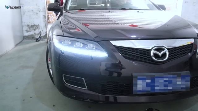 VLAND Dual Beam LED Projector Headlights For Mazda 6 2003-2008