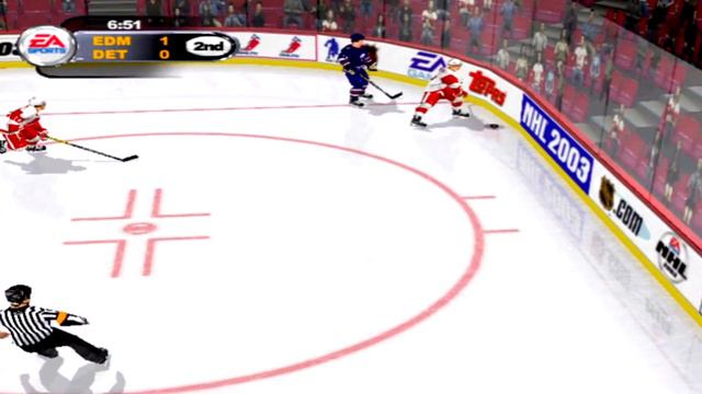 NHL 2003 Gameplay Detroit Red Wings vs Edmonton Oilers смотреть онлайн