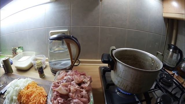 Плов в скороварке. Курица с рисом и овощами.
