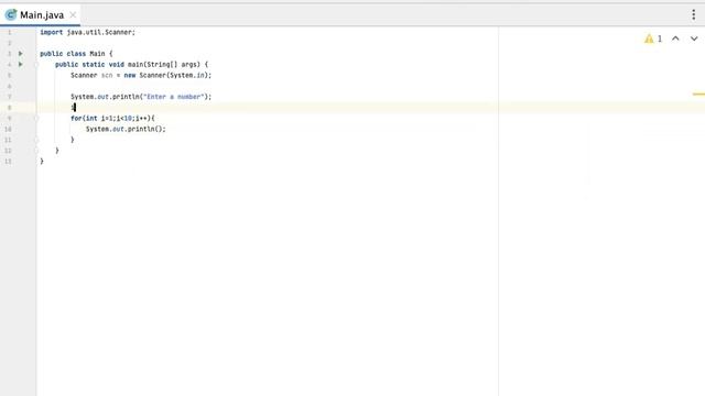 Learn Java : How to print a table of any Integer #javaprogramming #javacoding
