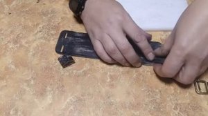 Кожаный напульсник по советском образцу.