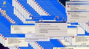 Windows Longhorn Build 5112 Cosmos theme Crazy Error