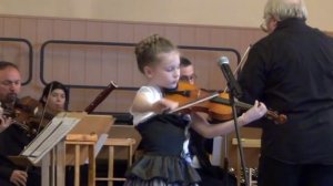 Берио концерт № 7 для скрипки с оркестром, скрипачка Катерина Попова