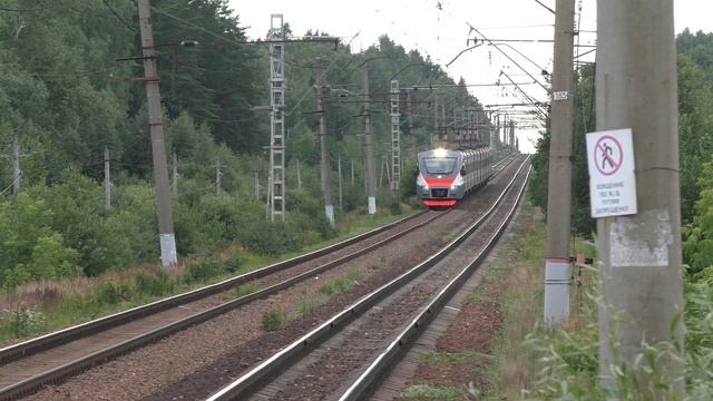 Электропоезд ЭП2Д-0121 ЦППК платформа Сушкинская смотреть онлайн