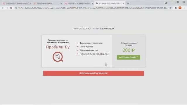 Возможности Пробили.Ру в «ПАУ»