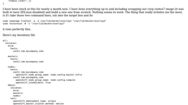 DevOps & SysAdmins: OKD Install fails on prereqs configuring SELinux with docker смотреть онлайн
