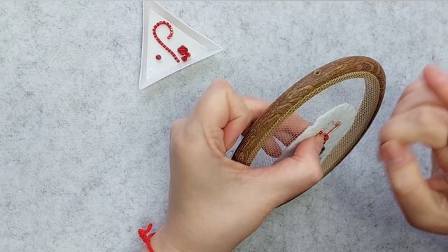 Мастер-класс  вышивка броши /Новогоднее настроение / DYI