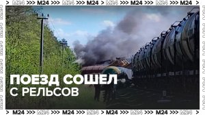 Поезд сошел с рельсов в Брянской области - Москва 24