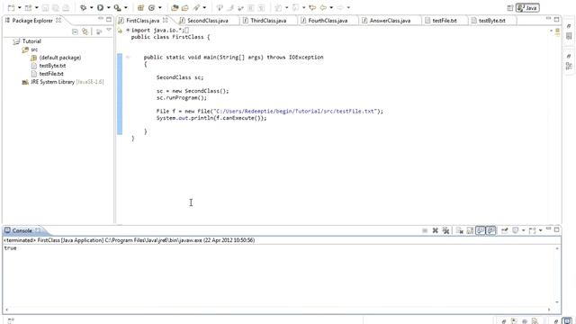 Java programming Lession 45 Java Input and Output 8 File Class, Creating a file deleting a file Par
