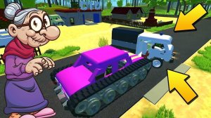 ‍ БАБКА ТАЩИТ жигатанком МАШИНУ ДОКТОРА на СТО  МУЛЬТИК в Scrap Mechanic  СКРАП МЕХАНИК