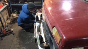 Установка на ниву 32 колёс. Доработка кузова )))