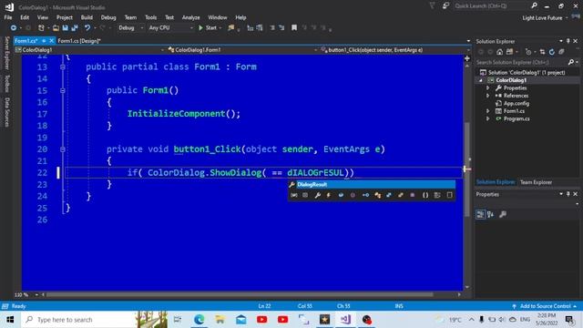 c# ColorDialog.ShowDialog().DialogResult.OK.textBox.Color смотреть онлайн