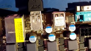 Ремонт материнской платы ASRock 970DE3. Не работают порты USB 2.0.