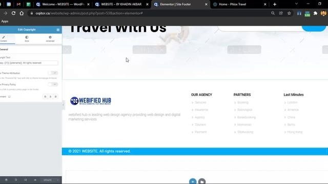 How to Make Travel Agency Website using Elementor? Travel Booking Agent Website WordPress Tutorial