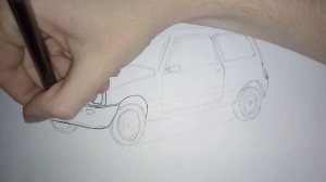 КАК НАРИСОВАТЬ МАШИНУ ВАЗ 1111 ОКА