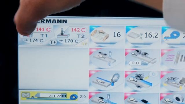 Видео работы автоматического кромкооблицовочного  станка на сервоприводах OSTERMANN 6TR CNC