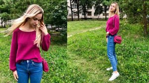 Простая кофточка спицами от горловины за пару дней.