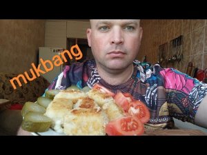 МУКБАНГ Биточки с сыром/ОБЖОР сырок творожный