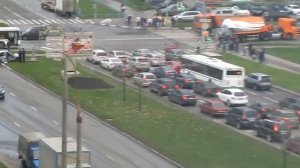 Авария на перекрестке Дубравной и Барышихи