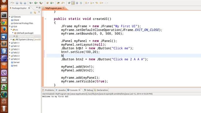 10. Intro to Java (GUI - JPanel, JButton and JTextField) مقدمة لجافا смотреть онлайн