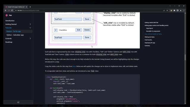 Create flutter project with python