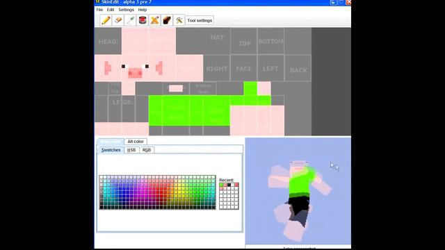 SkinEdit (tutorial) свой скин в minecraft'e смотреть онлайн