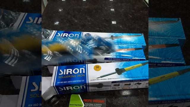 PACIFIC OVERSEAS - SIRON soldering iron 30 Watt , 60 Watt , 125 Watt WA 9870231489 Lajpat Rai Marke смотреть онлайн