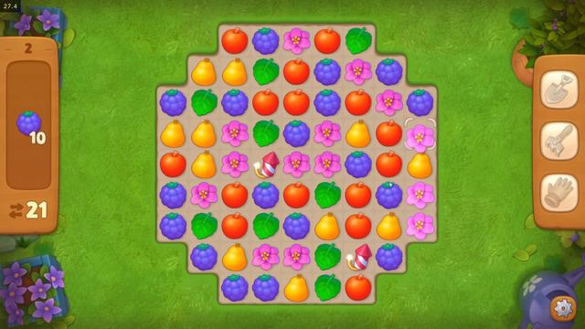 Gardenscapes | Прохождение 2 уровень | Русская озвучка смотреть онлайн