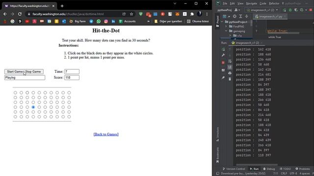 Python | How to make a game bot, 7 lines of code  (Image Search)  - 101