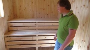 Каркасная баня из бытовки