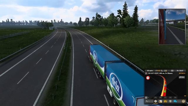 Euro Truck Simulator 2. Развитие своей транспортной компании. Доставка творога в Данию..mp4