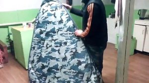 Как собирать зимнюю  палатку :)