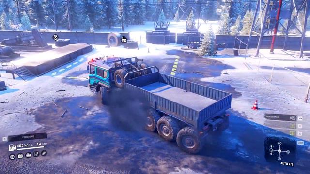 Bridge Repair in Alaska North America || SnowRunner Azov 73210 Gameplay | Bridge Construction