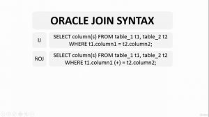 85 Oracle JOIN синтаксис / SQL для начинающих с нуля до сертификата Oracle