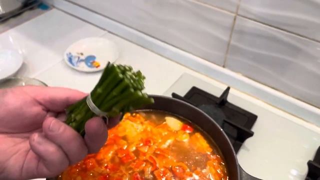 Кажется все так просто, но какой вкусный суп - соус с мясом  эпизод №1651