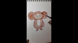 КАК НАРИСОВАТЬ ЧЕБУРАШКУ 2023 / РИСУЕМ АКВАРЕЛЬНЫМИ КАРАНДАШАМИ И МАРКЕРАМИ ЧЕБУРАШКУ #чебурашка