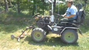 Роторная косилка от мотоблока для минитрактора