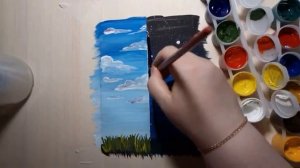 Простой рисунок красками. Рисование для детей и взрослых. Рисуем вместе