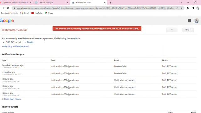 How to remove a verified owner from google search console in 2022|#removewebsiteowner смотреть онлайн