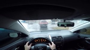 TOYOTA COROLLA 150 / Езда по городу от первого лица