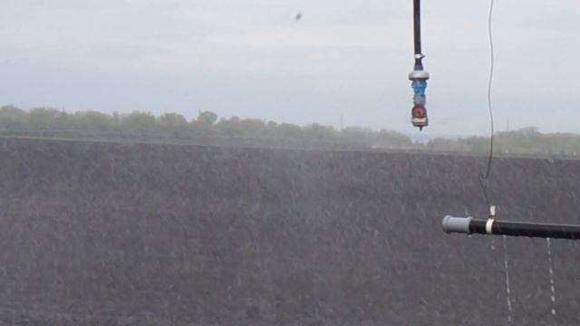 ОРСИС. Переоборудование дождевальных машин  Фрегат. Работа распылителей Spinner.