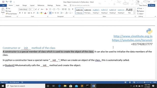 class and object in python in hindi | object oriented programming in python