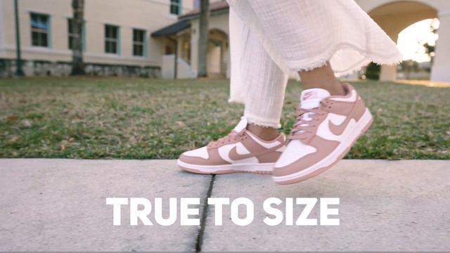PERFECT FOR SPRING!  ROSE WHISPER Nike Dunk Low On Foot Review and How to Style (Outfits, GRWM)
