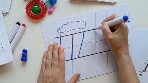 Пишем элементы «наклонная» и «крючок».