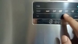 How to edit BOSCH refrigerator/fridge display or door setting.