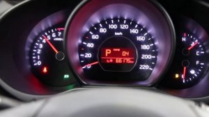KIA Soul  (2016 г.) панель приборов, момент запуска