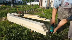 #208 Садовая мебель своими руками/Проект деревянного стола/Переехали на Кубань.