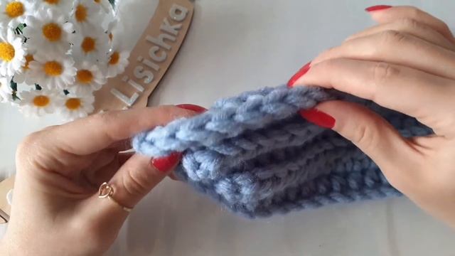 Как связать объёмную шапку с отворотом крючком за час/ Самая быстрая шапка/ Сможет связать каждый