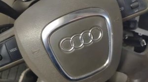 Audi Q7 2007 Как снять AIRBAG/подушку   Audi Q7 2007 removal airbag