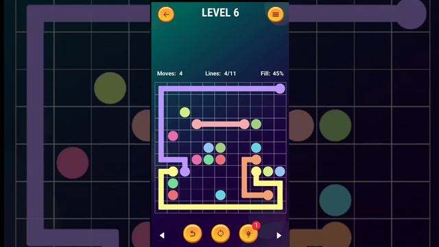 Connect the dots - Line puzzle game Expert level 6 #shorts